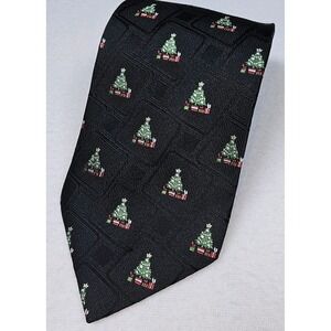 Van Heusen Men's Tie Christmas Trees Presents 60x4